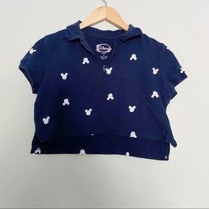 Disney Mickey Collar Crop Top
